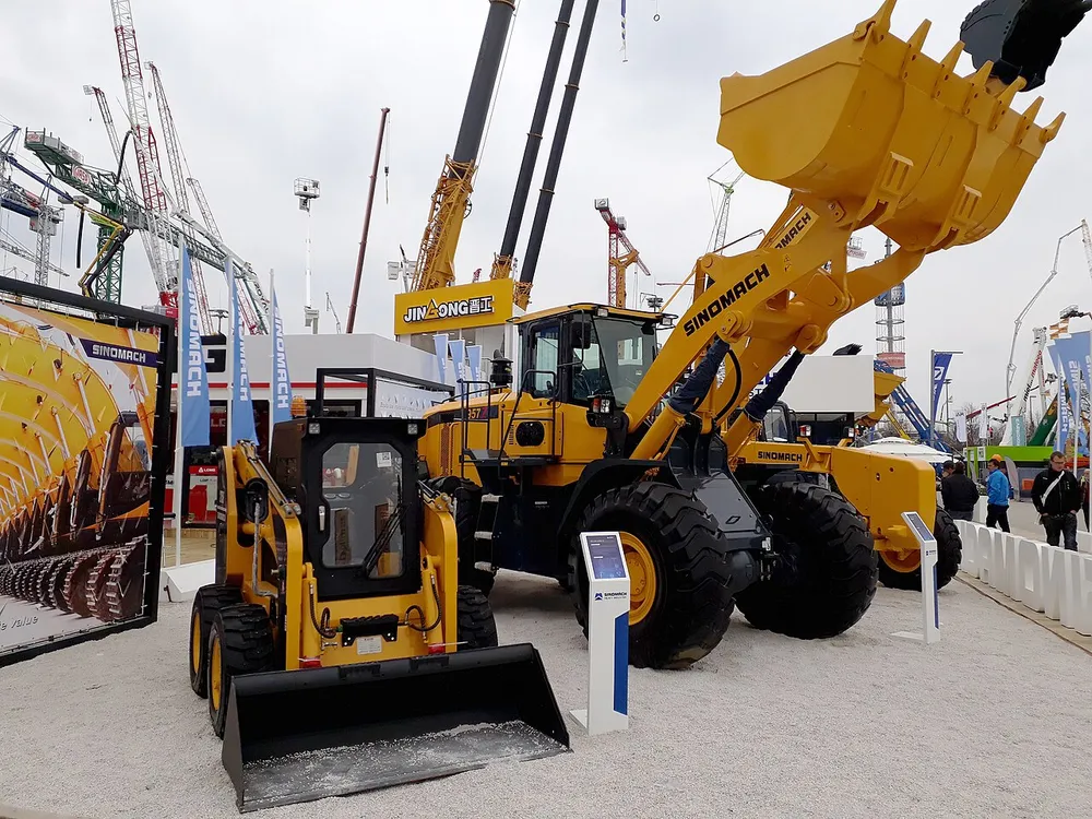 Chinese bouwmachines op de bauma-vakbeurs